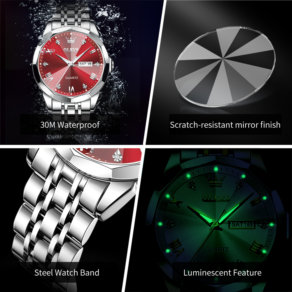 OLEVS Brand Original Business  - Luxury Watch Name ulasan dan harga