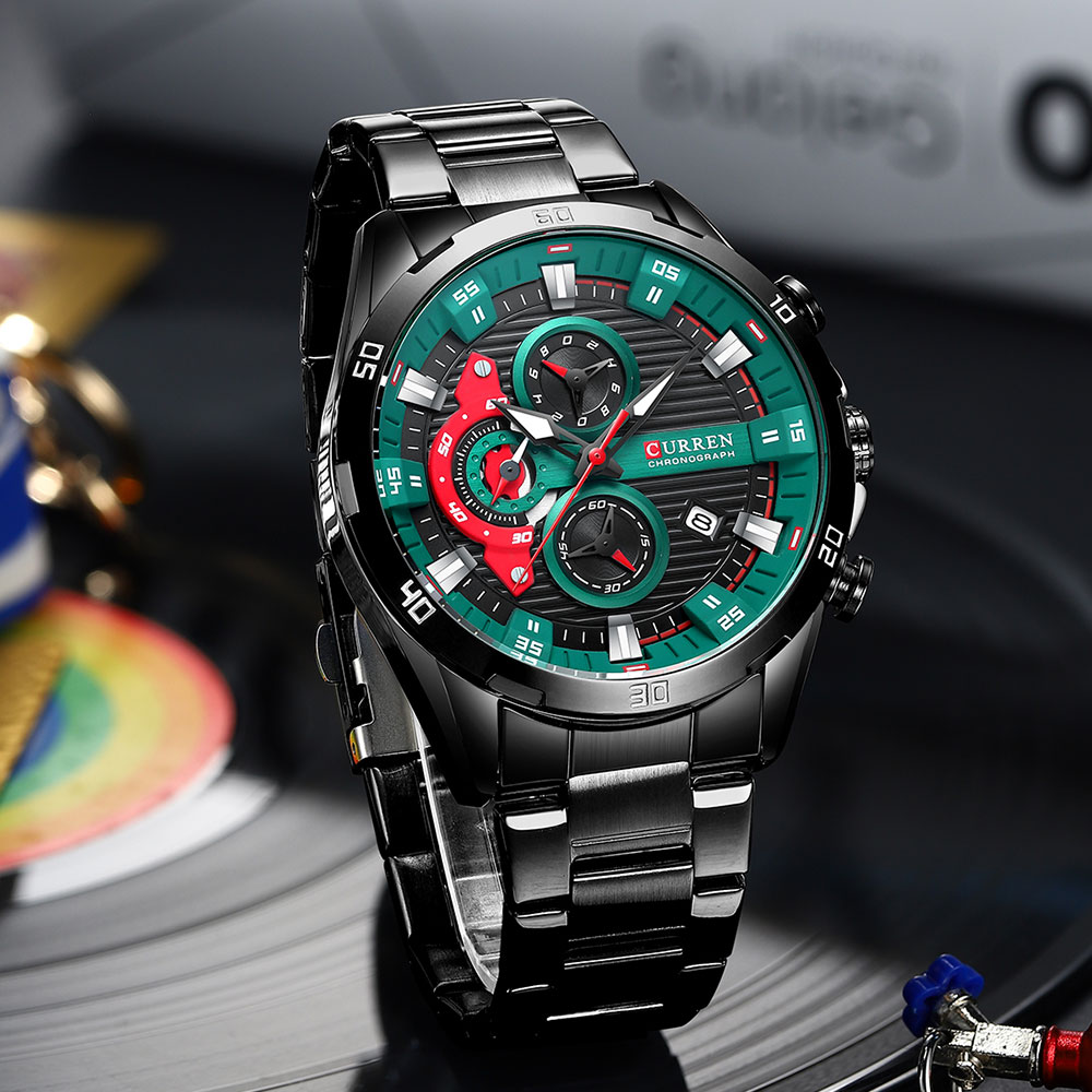 Watches For Men CURREN Man Wri - Luxury Watch Green ulasan dan harga