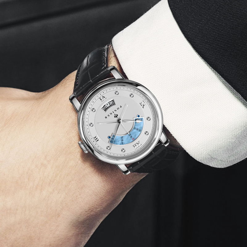 PONIGER 42mm Men Luxury Wrist  - Luxury Watch Second Hand ulasan dan harga
