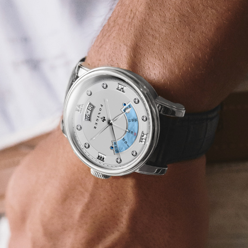 PONIGER 42mm Men Luxury Wrist  - Luxury Watch Second Hand ulasan dan harga