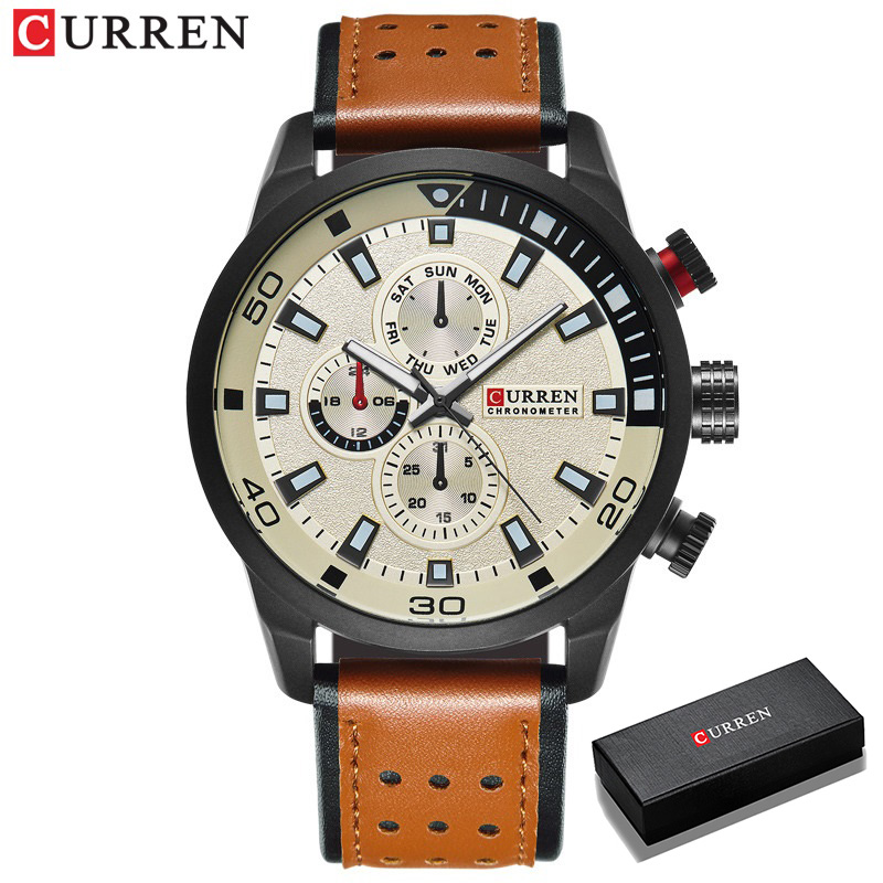 2017 CURREN Stylish Watch Men  - Luxury Watch Name ulasan dan harga