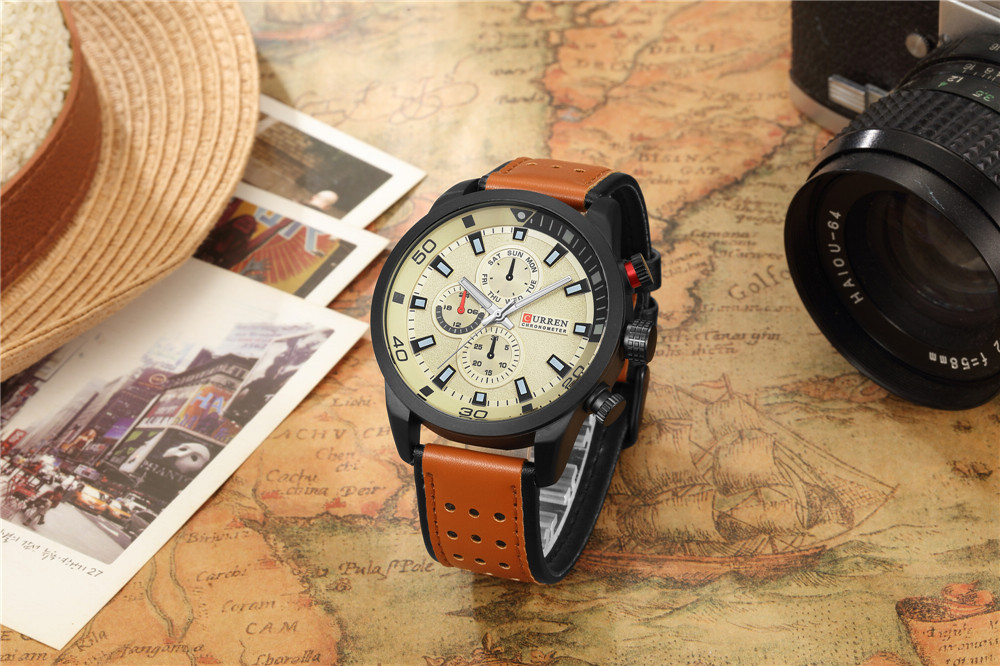 2017 CURREN Stylish Watch Men  - Luxury Watch Name ulasan dan harga