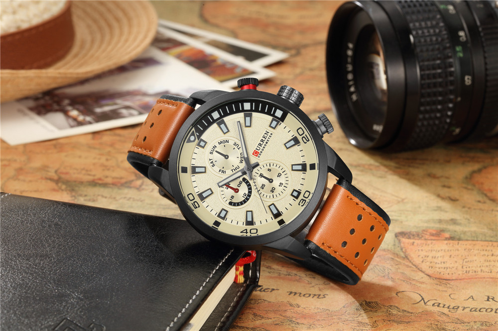2017 CURREN Stylish Watch Men  - Luxury Watch Name ulasan dan harga