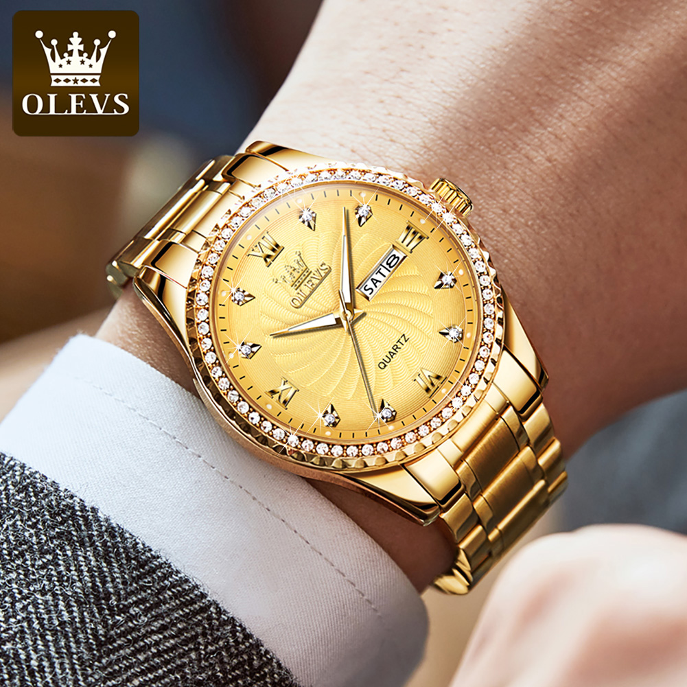 OLEVS 5565 Luxury Brand Quartz - Luxury Watch Name ulasan dan harga