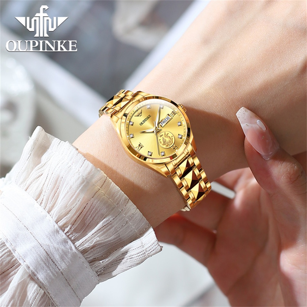 OUPINKE Woman's Watch 3259 Bus - Sapphire Crystal Display ulasan dan harga