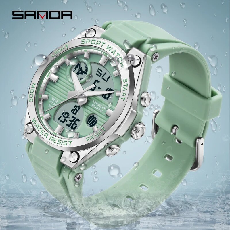 SANDA Brand G Style LED Digita - Perpetual Calendar Watch ulasan dan harga