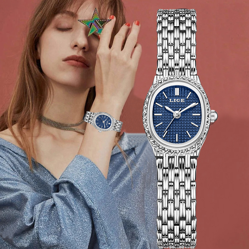 LIGE Fashion Luxury Quartz Wom - Ladies Luxury Watch ulasan dan harga