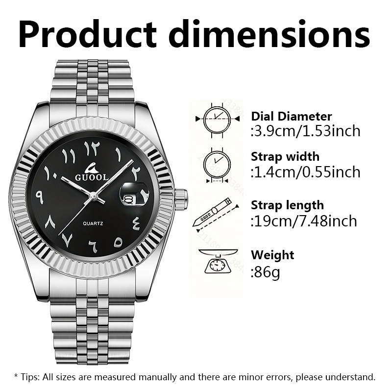New Hot-Selling Men's Stainles - Luxury Watch Arabic ulasan dan harga