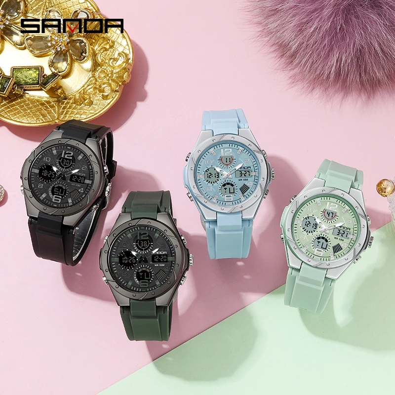SANDA Pink Watch for Women Ana - Perpetual Calendar Watch ulasan dan harga