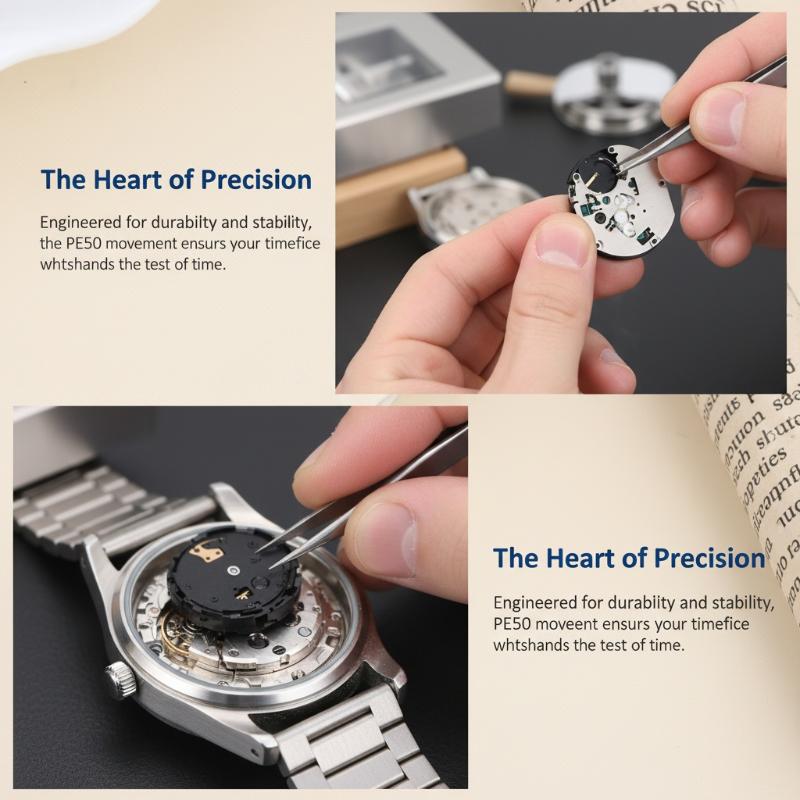 PE50 6 Pin Quartz Watch Moveme - Perpetual Calendar Watch ulasan dan harga