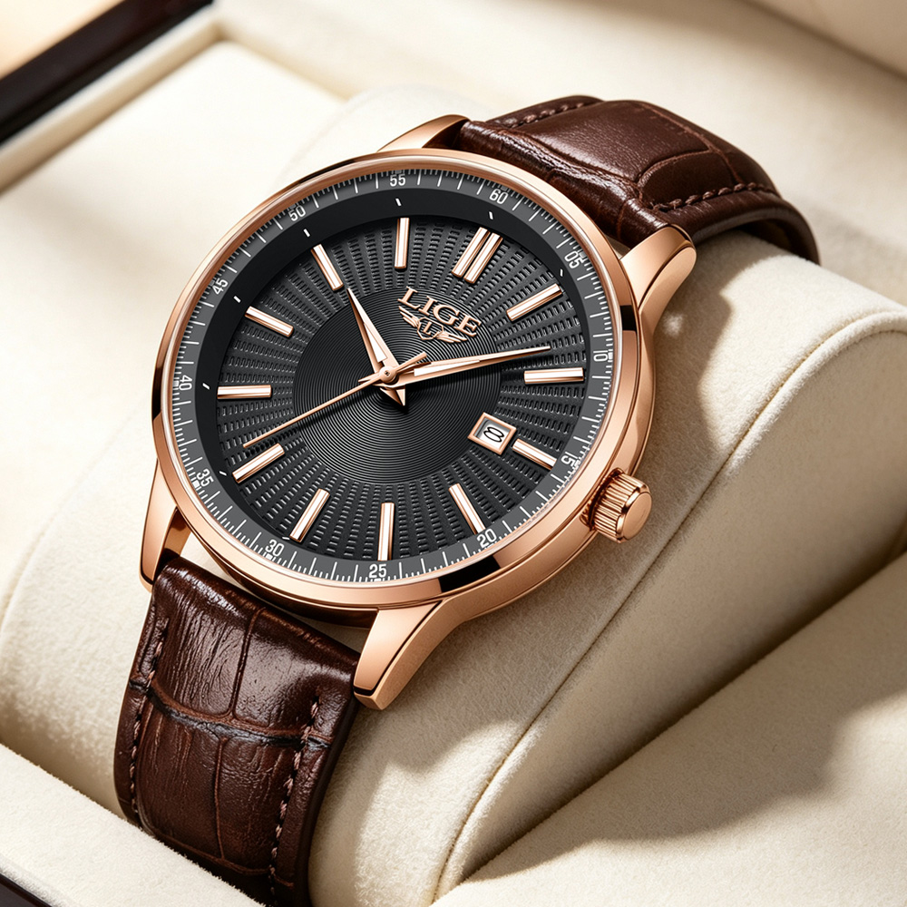 LIGE Top Brand Luxury Men's Wa - Luxury Watch Name ulasan dan harga
