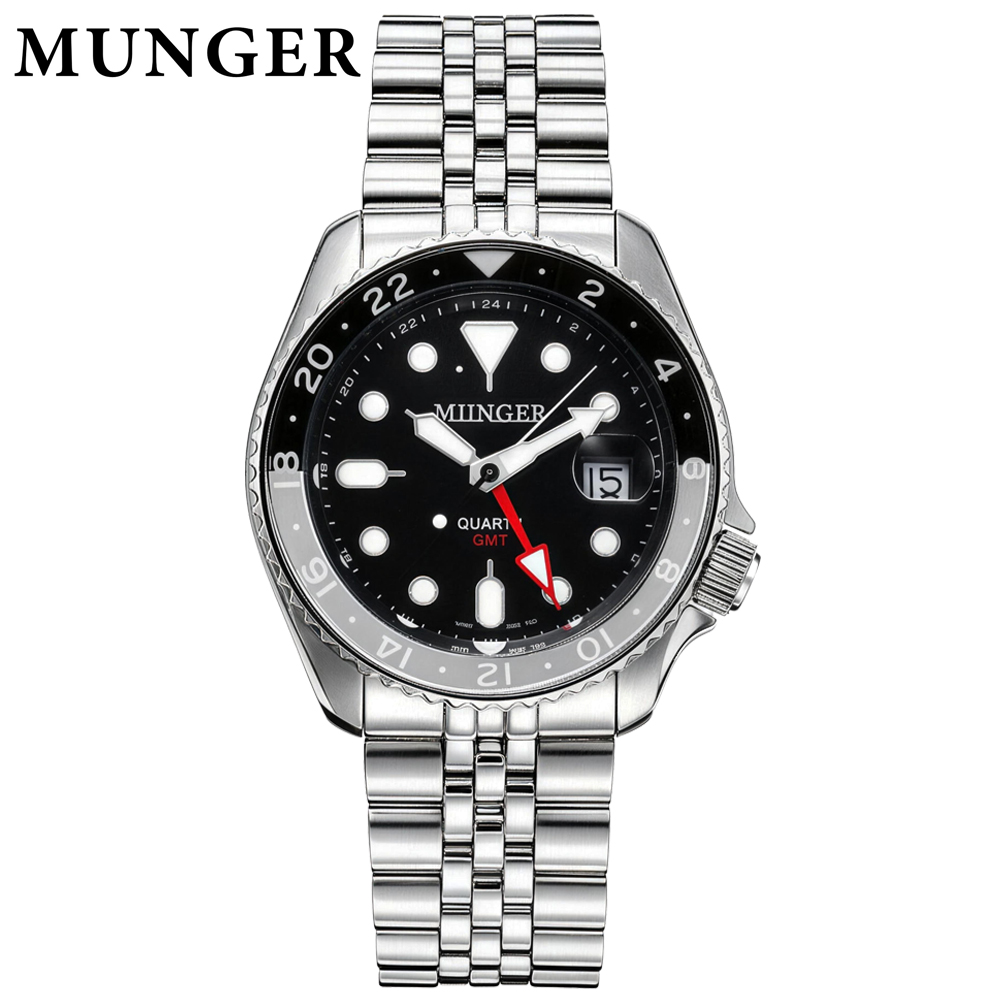 MUNGER Men's GMT Watch 316L St - Rolex Watch Submariner ulasan dan harga