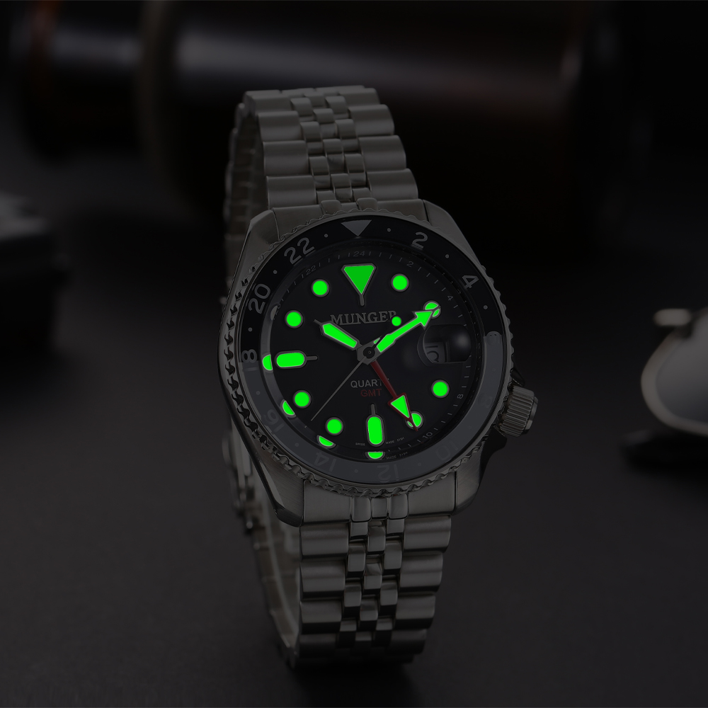 MUNGER Men's GMT Watch 316L St - Rolex Watch Submariner ulasan dan harga