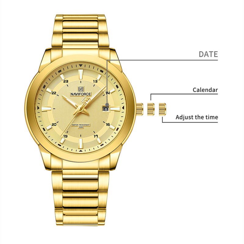 2024 Top Brand NAVIFORCE Mens  - Luxury Watch Name ulasan dan harga