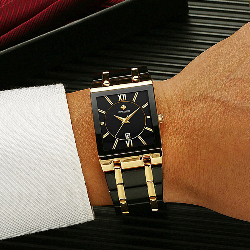 WWOOR Brand Luxury Gold Bracel - Luxury Watch Name ulasan dan harga