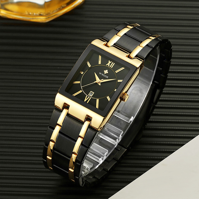 WWOOR Brand Luxury Gold Bracel - Luxury Watch Name ulasan dan harga